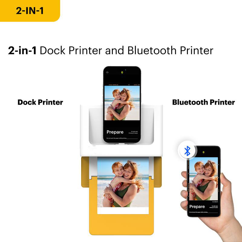 Wireless Bluetooth printer, high-quality output.